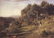 camille corot A view of the burner of Volterra china oil painting artist